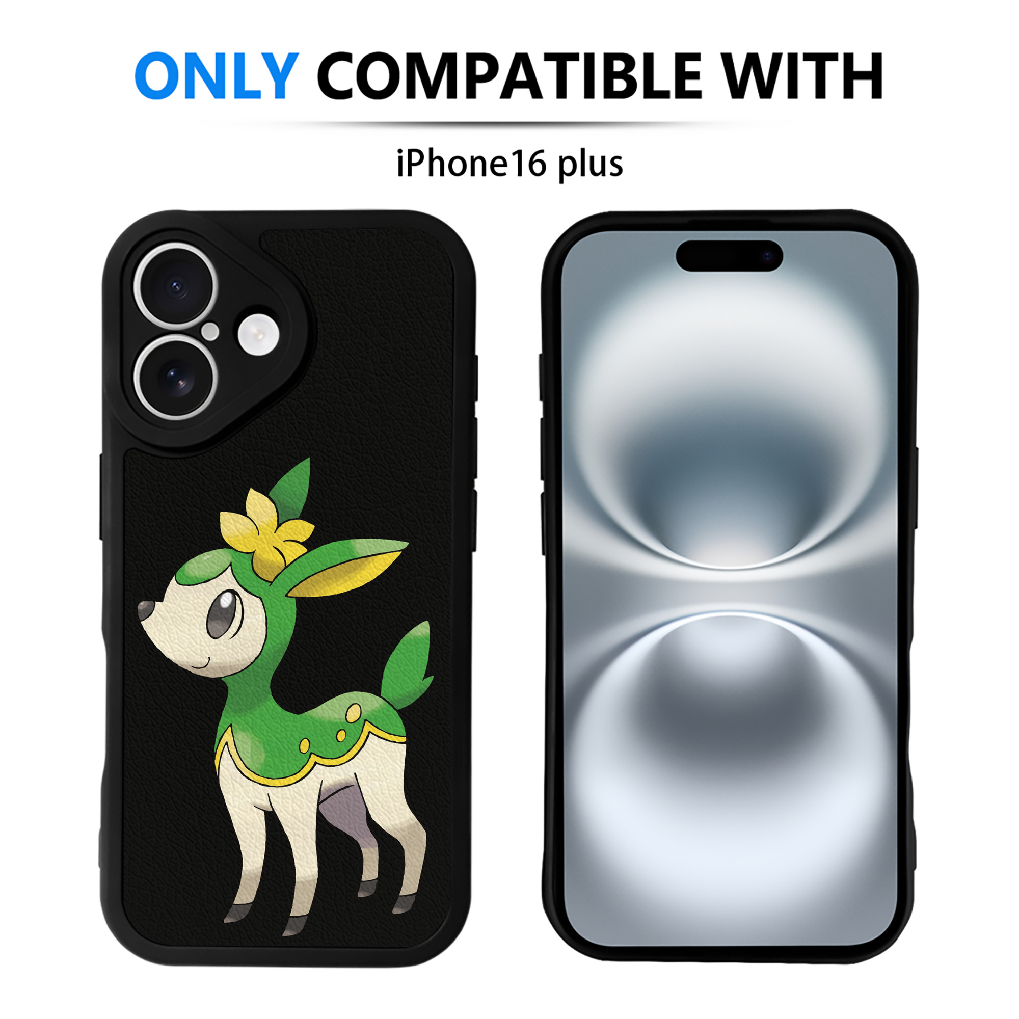 （画像用） ポケットモンスター Pokémon 【iPhone 16シリーズ対応】シリコンスマホケース（レザー調） 材質：シリコン